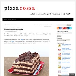 Chocolate macaron cake