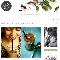 Raw Chocolate Milkshake Miracle