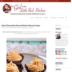Dark Chocolate Peanut Butter Mousse Cups