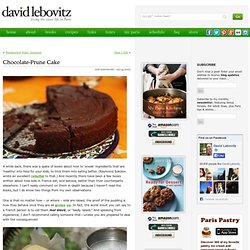 Chocolate-Prune Cake