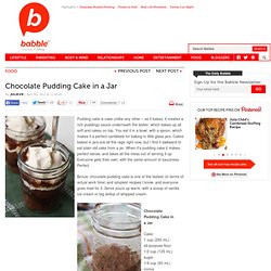 Chocolate Pudding Cake in a Jar