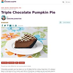 Triple Chocolate Pumpkin Pie