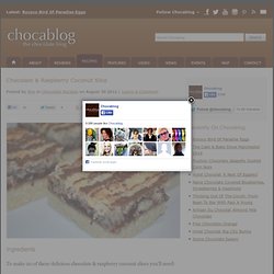 Chocolate & Raspberry Coconut Slice Recipe - Chocablog