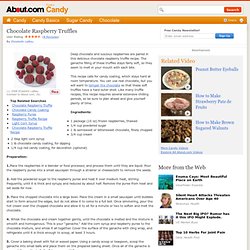 Chocolate Raspberry Truffle Recipe - How to Make Chocolate Raspberry Truffles