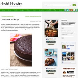 Chocolate Cake Recipe