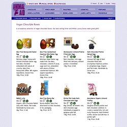 Animal Aid Shop : vegan chocolate : booja booja, vegan cream eggs, truffles, fudge