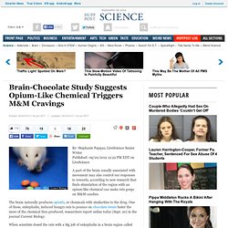 Brain-Chocolate Study Suggests Opium-Like Chemical Triggers M&M Cravings