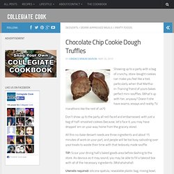 Chocolate chip cookie dough truffles
