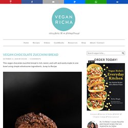 Vegan Chocolate Zucchini Bread Recipe - Easy & One Bowl