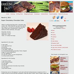 Super Chocolatey Chocolate Cake Recipe