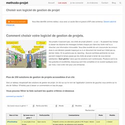 Choisir son logiciel de gestion de projet - methodo-projet