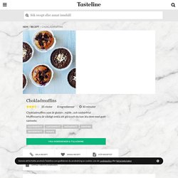 Chokladmuffins - Recept - Tasteline.com