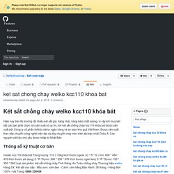 ket sat chong chay welko kcc110 khoa bat · ketsatcaocap/ket-cao-cap Wiki