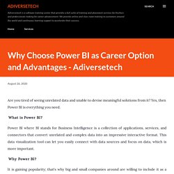 Why Choose Power BI as Career Option and Advantages - Adiversetech