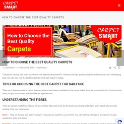 How to Choose the Best Quality Carpets