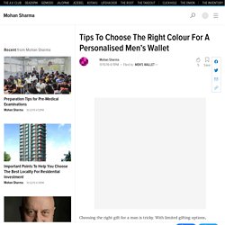Tips To Choose The Right Colour For A Personalised Men’s Wallet