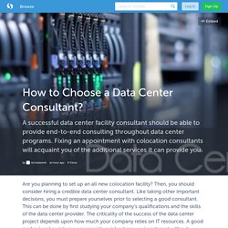 How to Choose a Data Center Consultant?