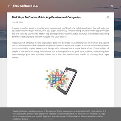 Best Ways To Choose Mobile App Development Companies