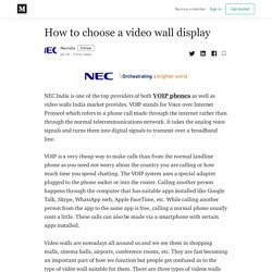 How to choose a video wall display
