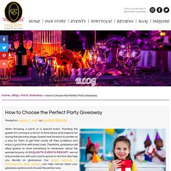 How to Choose the Perfect Party Giveaway