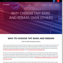 Why Choose TMT Bars and Rebars Over Others?