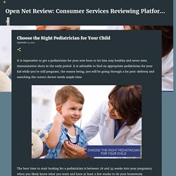Choose the Right Pediatrician for Your Child