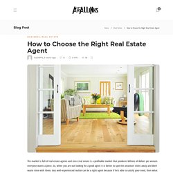 How to Choose the Right Real Estate Agent