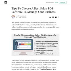 Tips To Choose A Best Salon POS Software To Manage Your Business
