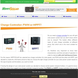 How to Choose a Solar Charge Controller
