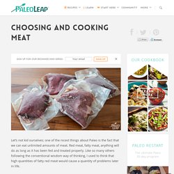Choosing and cooking meat