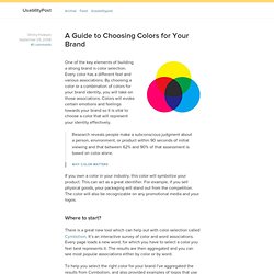 A Guide to Choosing Colors for Your Brand
