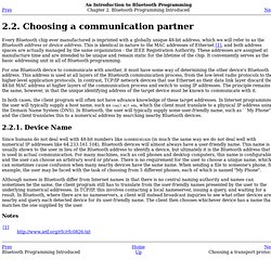 Choosing a communication partner