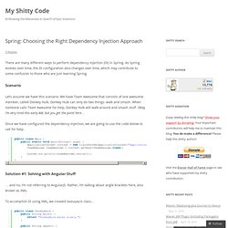 Spring: Choosing the Right Dependency Injection Approach