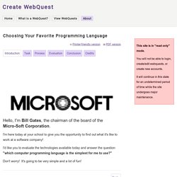 Choosing Your Favorite Programming Language