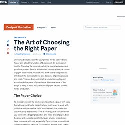 The Art of Choosing the Right Paper