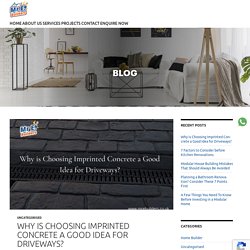 Why is Choosing Imprinted Concrete a Good Idea for Driveways?