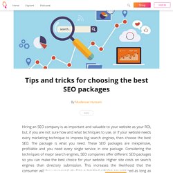 Tips and tricks for choosing the best SEO packages - Mudassar Hussain