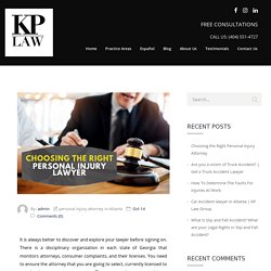 Choosing the Right Personal Injury Attorney - KP LAW GROUP,