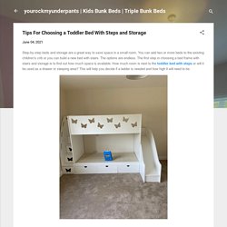 toddler bed with steps