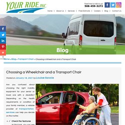 Choosing a Wheelchair and a Transport Chair