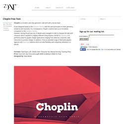 Choplin Free Font