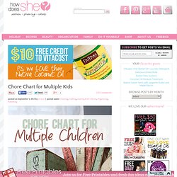 Chore Chart for multiple children