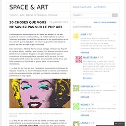 20 choses que vous ne saviez pas sur le Pop Art « Space & Art