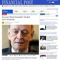 Jean Chretien: Lessons from Canada's 'basket case' moment