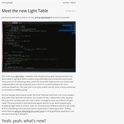 Meet the new Light Table