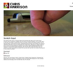 Chris Harrison - Scratch Input