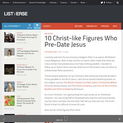 10 Christ-like Figures Who Pre-Date Jesus