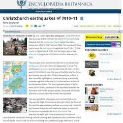 Christchurch earthquakes of 2010-11