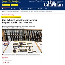 Christchurch shooting: gun owners begin to hand in their weapons