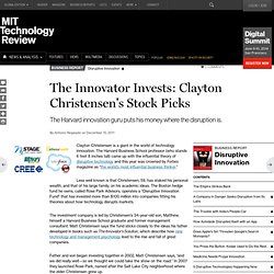 The Innovator Invests: Clayton Christensen's Stock Picks
